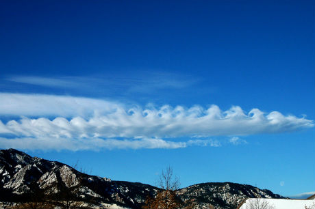 Kelvin Helmholtz clouds