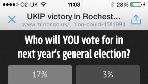 Daily Mirror Poll Proves UKIP Really Are Coming