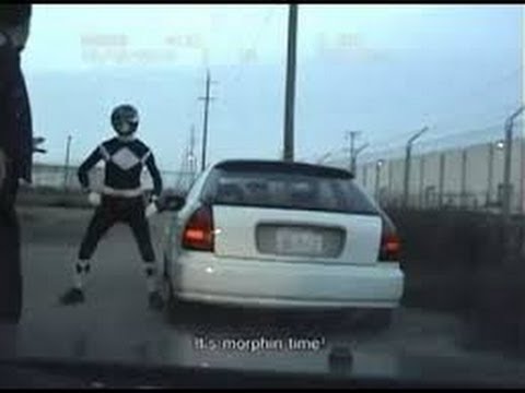 Black Power Ranger Pulled Over By Policeman; Chaos Ensues